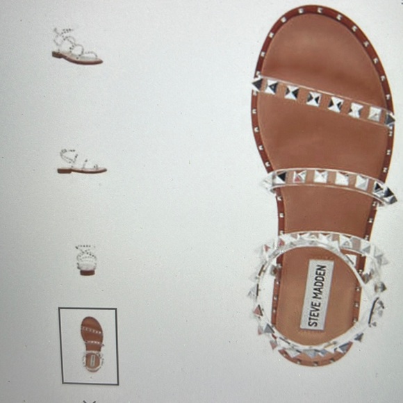 NWOT Brand new! Steve Madden Travel Clear Sandals in Size 7.5. Still in Box - Picture 4 of 15